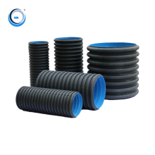 factory price black plastic transparent hdpe sewer pipe